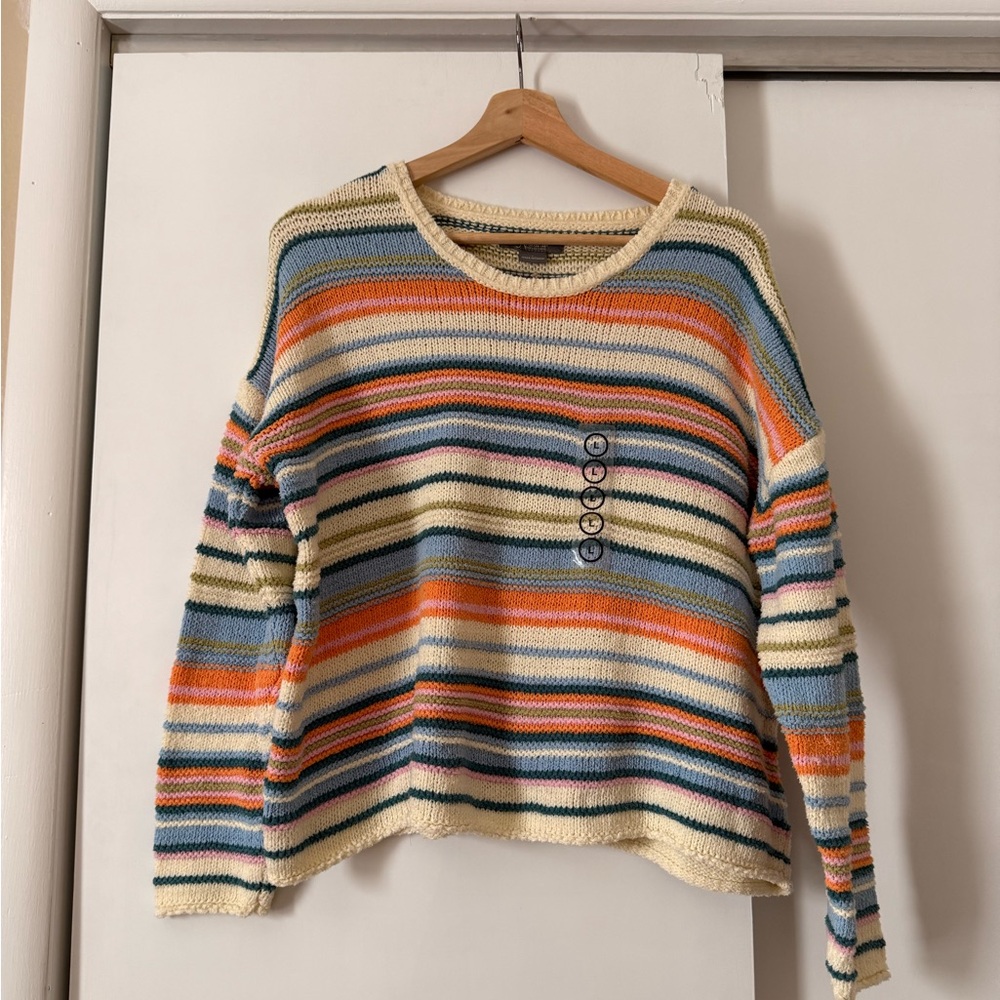 Natural Reflections Multicolor Striped Sweater